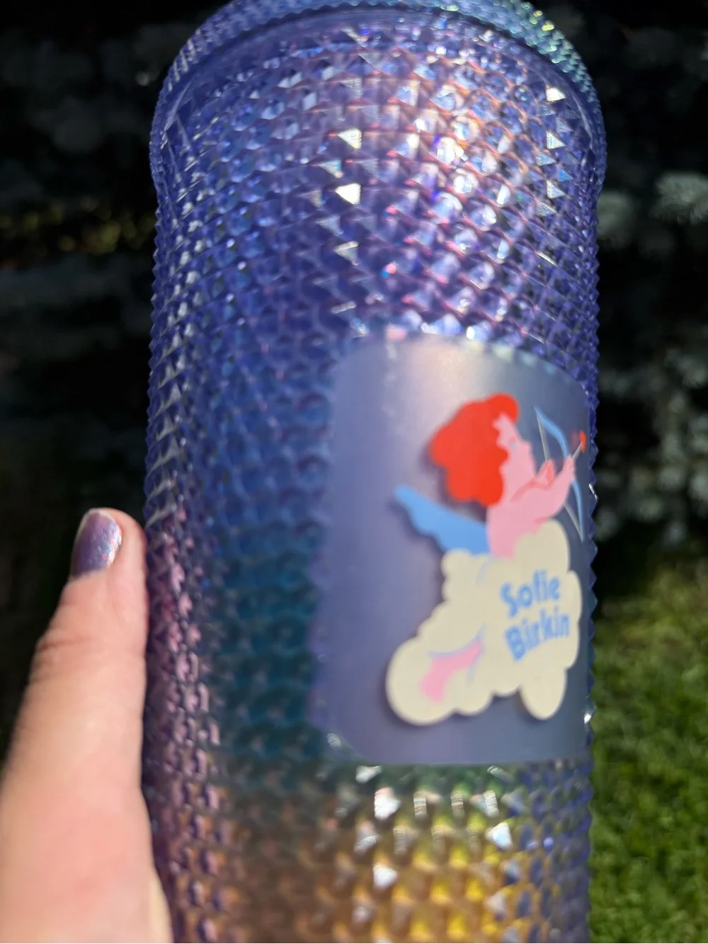 Starbucks x Sofie Birkin 2024 Pride Rainbow Studded Cold Cup 24 oz NWT